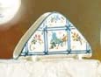 Portatovaglioli in ceramica - Dimensioni: 6,7 × 4,1 cm h 9,9 cm - Made in Italy.