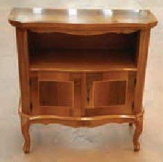Dafne Italian Design Libreria porta TV -cm: L 86 P 41 H 81 cm - un vano - 2 ante - in noce - 100% Made in Italy -(DF18)