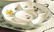 Piatto antipasto in ceramica artistica italiana - Dimensioni ø 23,3 cm.