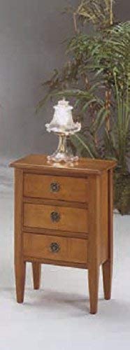 Dafne Italian Design Comodino - Dimensioni:L 46 P 31 H 69 cm - 3 cassetti - 100% Made in Italy - (DF18)