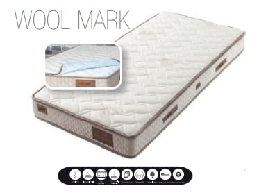Dafne Italian Design Letto singolo Reyna colore bianco con schienale in tessuto rosa, cm. 137 X 203 X 211 comprensivo di materasso cm. 100x200x25.