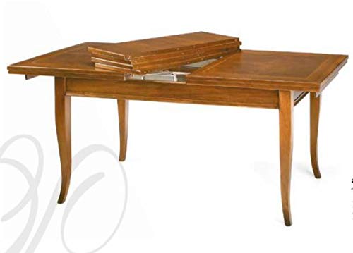 Dafne Italian Design Tavolo allungabile in noc- Stile Classico (cm. L. 160 P. 90) (TVG)