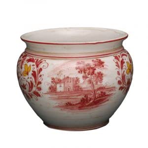 Porta vaso in ceramica. Dimensioni: ø 19,8 cm. Made in Italy.