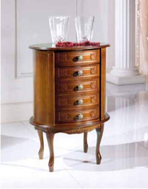 Dafnedesign.Com - Comò Barocco 5 cassetti (L. 49 - H. 71 - P. 39) (TVG)