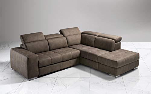 Dafnedesign.com - Divano angolare 3 posti con penisola e contenitore. dimensioni: cm. 266 x 230 x 94h (STD)