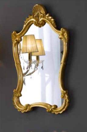 Dafne Italian Design Specchiera Stile Classico intarsiata Oro (cm. L. 46 - H. 73 - P. 5) (TVG)