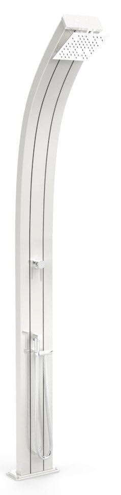 Arkema Design Doccia Solare A140-TL/9400 da Giardino Miscelatore e Doccetta Spring Top Line Perla Bianca