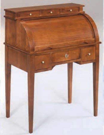 Bureau -cm: L 76 P 47 H 100 cm - 3 cassetti - 3 cassettini sopra il vano - in noce - 100% Made in Italy -(DF18)