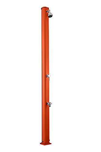 Doccia a riscaldamento solare Arkema Design A620/2009 Jolly S Arancio Doccia solare dal design dritto totalmente in alluminio