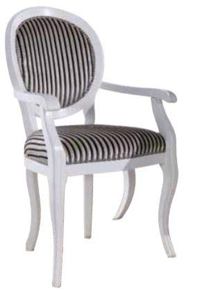 Dafne Italian Design Scrivania da Studio con capotavola, Stile Classico (cm. L. 130 - H. 80 - P. 75) (TVG)