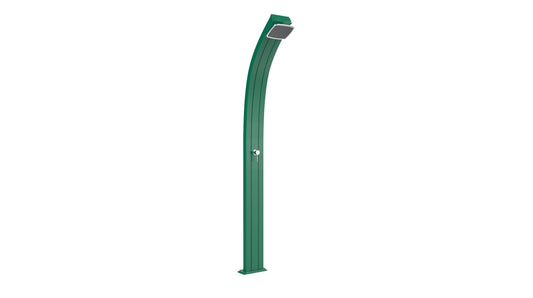 Doccia a riscaldamento solare Arkema A100/6016 Spring Verde Doccia solare dal design curvo in alluminio