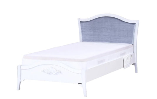 Dafne Italian Design Letto singolo Reyna colore bianco cm. 137 X 203X 219 comprensivo di materasso cm. 100x200x25