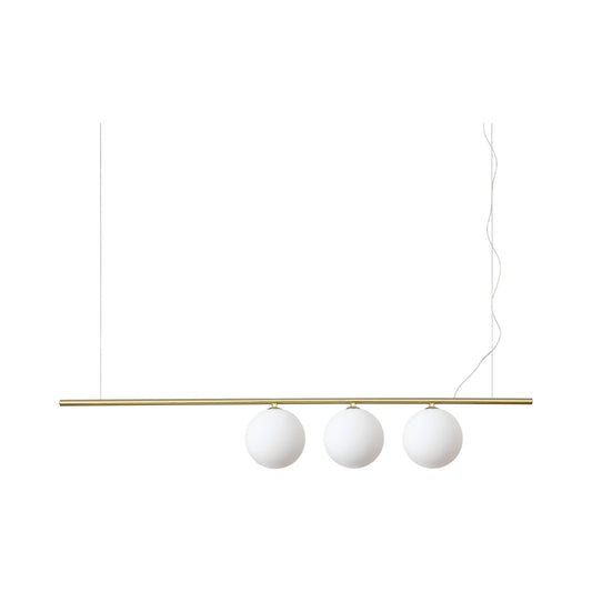 Ideal Lux PERLINE Plafoniera a sospensione a 3 barre luminose in ottone