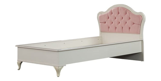 Dafne Italian Design TUTTOCAMERETTE.IT - Cameretta completa per ragazza stile shabby chic provenzale color crema e rosa antico, comprende: letto singolo con materasso, armadio, comodino- RTK