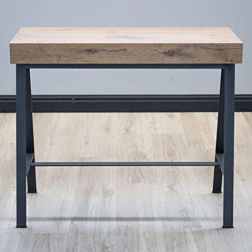 Dafne Italian Design Consolle allungabile Banco Premium Small Quercia Natura Telaio Antracite