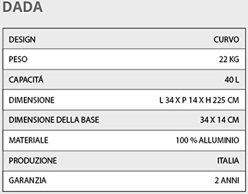 Arkema Design Doccia solare in alluminio D300/6016 Dada Verde