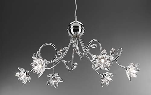 Dafne Italian Design Lampadario da soffitto a 6 luci - Compatibile con lampadine Class