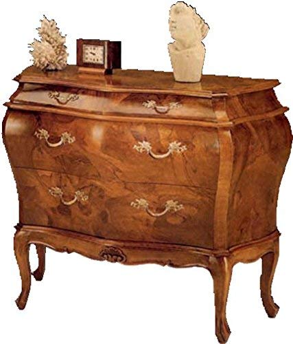 Com� radicato -cm: L 100 P 44 H 80 cm - in noce - 2 cassetti alla base e 2 cassettini in alto - 100% Made in Italy -(DF18)