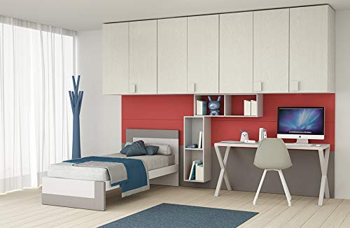 Dafne Italian Design TUTTOCAMERETTE.IT - Cameretta Singola - L. 350 cm - P. 204 cm - H. 261,2 cm - 100% Made in Italy (SF30)