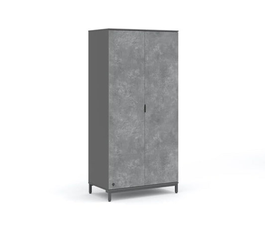Dafne Italian Design Armadio 2 Ante Space Gray