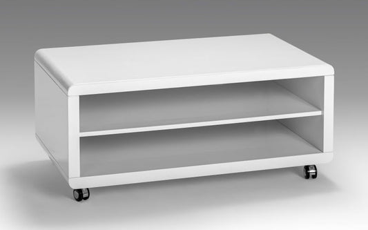 Dafne Italian Design - Portavaligie Hotel in Legno con Ruote (100 x 59 x 44cm) Elegante e di Design, Disponibile nei Colori Bianco Moderno, Legno Classico, Portata 70 Kg