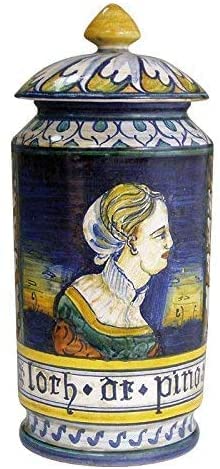 Vaso in ceramica artistica dipinto a mano