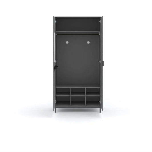 Dafne Italian Design Armadio 2 Ante Space Gray