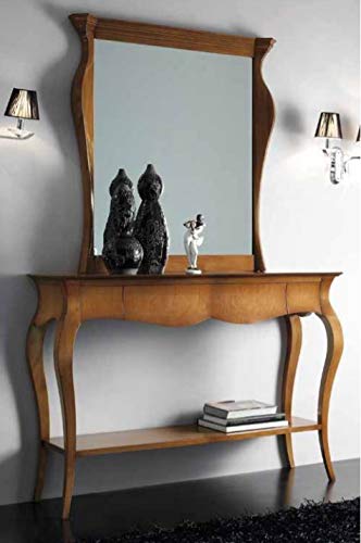 Dafne Italian Design Consolle con Specchiera Stile Classico (cm. L. 105 - H. 115 - P. 10) (TVG)