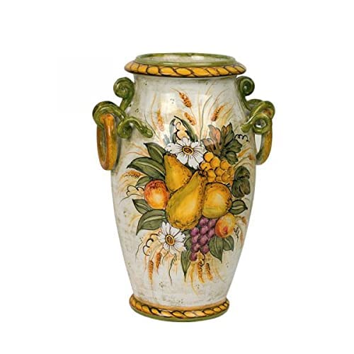 Vaso in ceramica artigianale italiana. Dimensioni: h 35.814 cm.