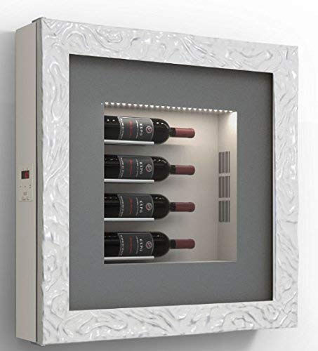 Cantinetta vino da parete per quattro bottiglie in orizzontale per bottiglie H.400 D.90 mm - peso 30 kg. (SF00)