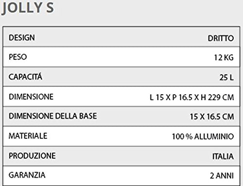 Doccia a riscaldamento solare Arkema Design A620/9007 Jolly S Colore Inox