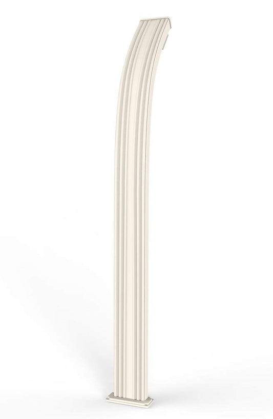 Doccia classica da interno e esterno Arkema Spring Ingresso acqua calda e acqua fredda regolabile con Miscelatore Doccia Curva Altezza 224 cm ARKEMA A105 9001 Colore Sabbia