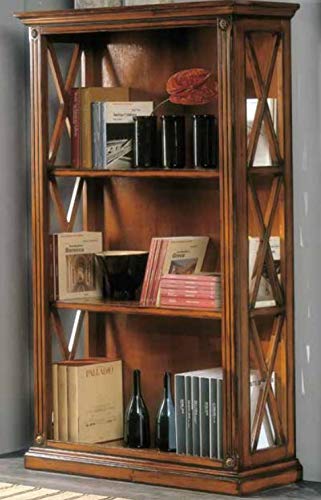 Dafne Italian Design Libreria da Studio in Noce, Stile Classico (cm. L. 100 - H. 168 - P. 38) (TVG)