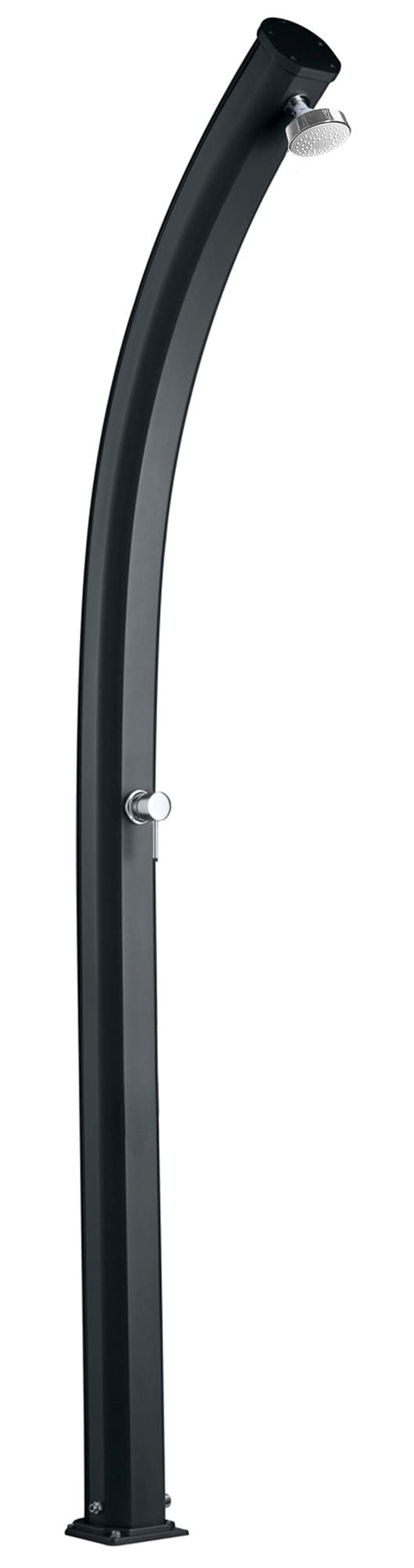 Doccia classica da interno e esterno Arkema Jolly Ingresso acqua calda e acqua fredda regolabile con Miscelatore Doccia Curva Altezza 226 cm ARKEMA A505 7016 Colore Antracite