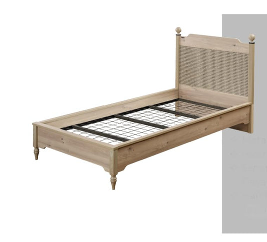 Dafne Italian Design Letto singolo Milk colore legno cm. 110 X 108 X 212 comprensivo di materasso cm. 100x200x25