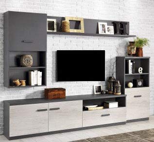 Parete componibile per soggiorno - cm. 270 x 42 x 205h - (STP)
