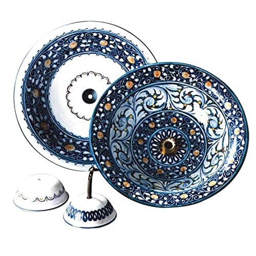 Lampadario in Ceramica artistica Italiana. Dimensioni: ø 42.926 cm.