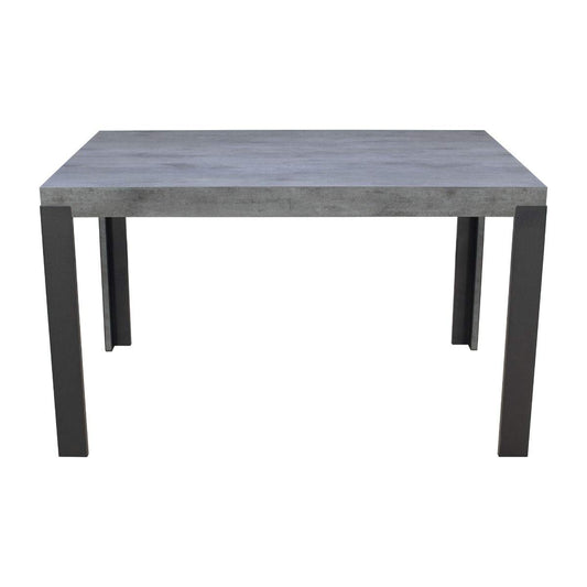 Itamoby Tavolo Fisso Linea Fix 130 Piano in Cemento e Telaio Antracite L.130 P. 90 H.77