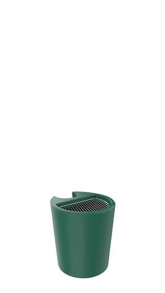 Arkema Design D200/6016 verde scuro Cestino in Polietilene