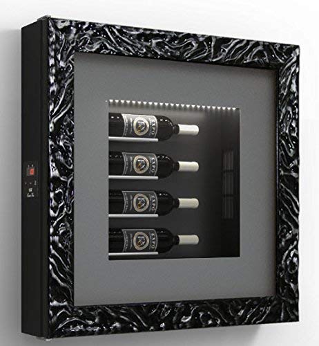 Cantinetta vino da parete per quattro bottiglie in orizzontale per bottiglie H.400 D.90 mm - peso 30 kg. (SF00)