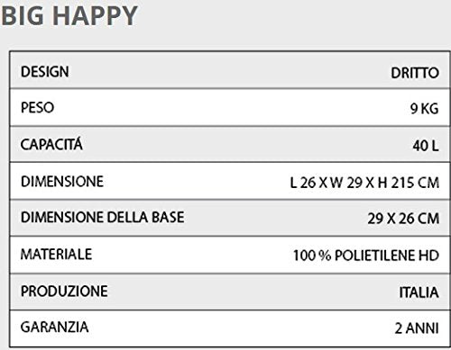 Doccia solare Arkema Design F600/6018 Big Happy Five Verde Chiaro