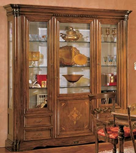 Dafne Italian Design Vetrina Stile Classico (cm. L. 203 - P. 49 - H. 220) (VGG)