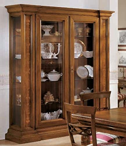 Dafne Italian Design Vetrina Stile Classico (cm. L. 190 - P. 50 - H. 217) (VGG)