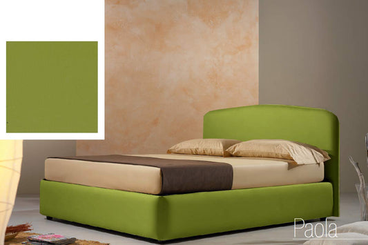 Dafne Italian Design Letto matrimoniale contenitore, similpelle lavabile, colore verde oliva - Dimensioni: Larghezza 178 x 210 x H 114 cm - per materasso 160 x 190. - 100% Made in Italy (SFI)