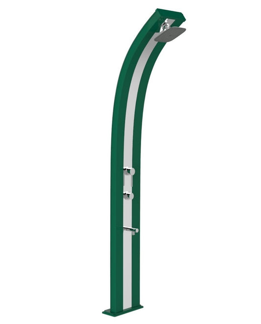 ARKEMA Doccia ecologica a energia solare Dada Verde con banda Inox