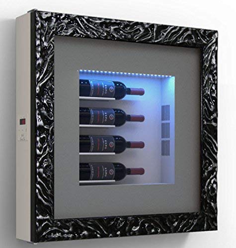 Cantinetta vino da parete per quattro bottiglie in orizzontale per bottiglie H.400 D.90 mm - peso 30 kg. (SF00)