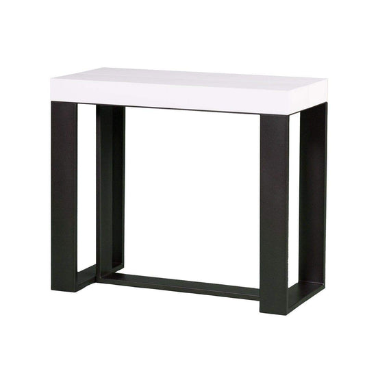 Dafne Italian Design Consolle allungabile Futura Premium Bianco Frassino Telaio Antracite