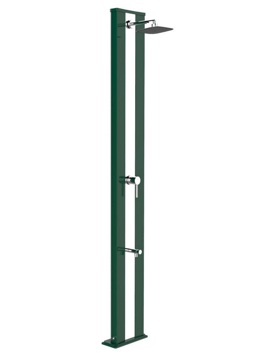 arkema Doccia Solare da Giardino con Lavapiedi Dada S Verde e Inox