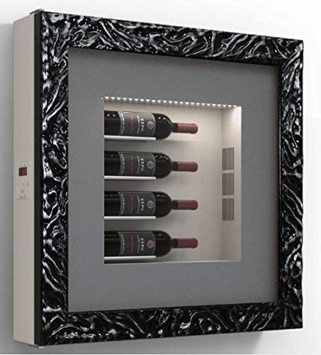 Cantinetta vino da parete per quattro bottiglie in orizzontale per bottiglie H.400 D.90 mm - peso 30 kg. (SF00)