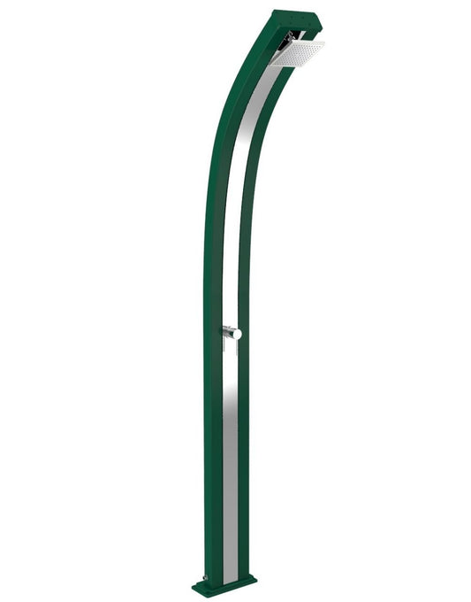 ARKEMA Doccia Giardino ad acqua calda Spring Verde con Banda Inox
